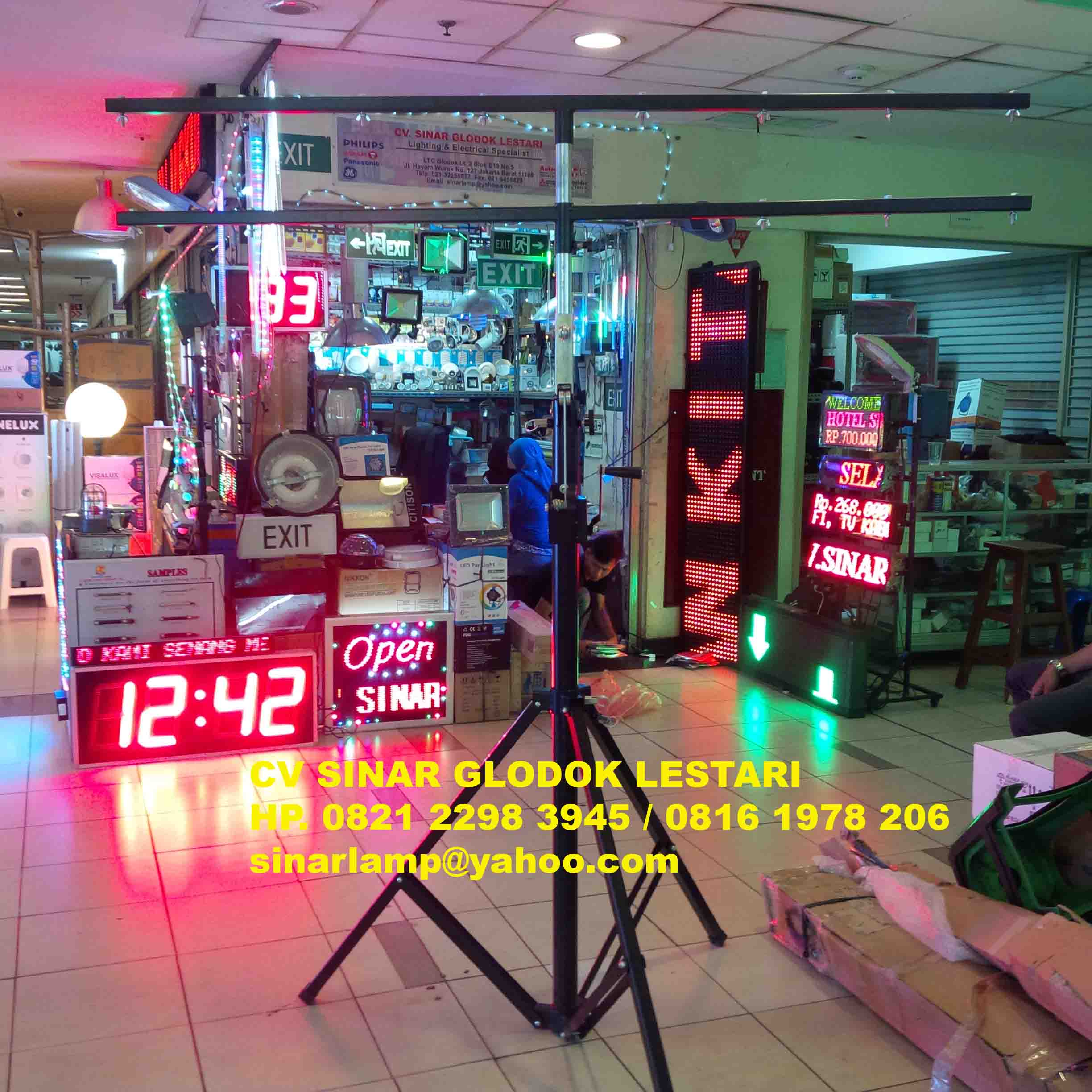 Tiang Stand PAR LED 2 Tingkat 4 Meter